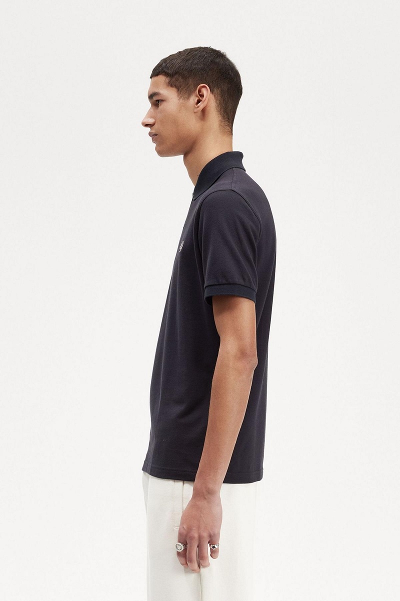 Navy / Light Oyster Fred Perry M3 Men's Fred Perry Shirt | CAQAV51156