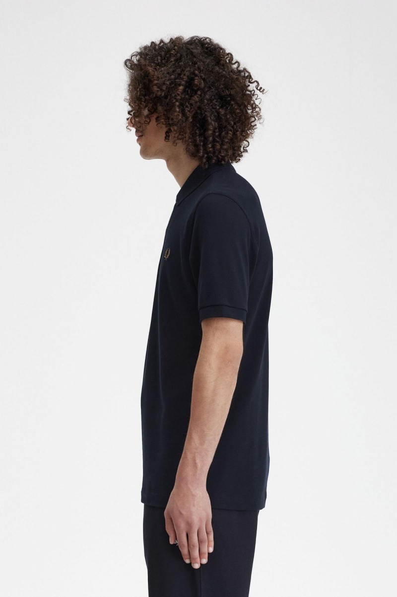 Navy / Shaded Stone Fred Perry M6000 Men's Polo Shirts | LCASX34324