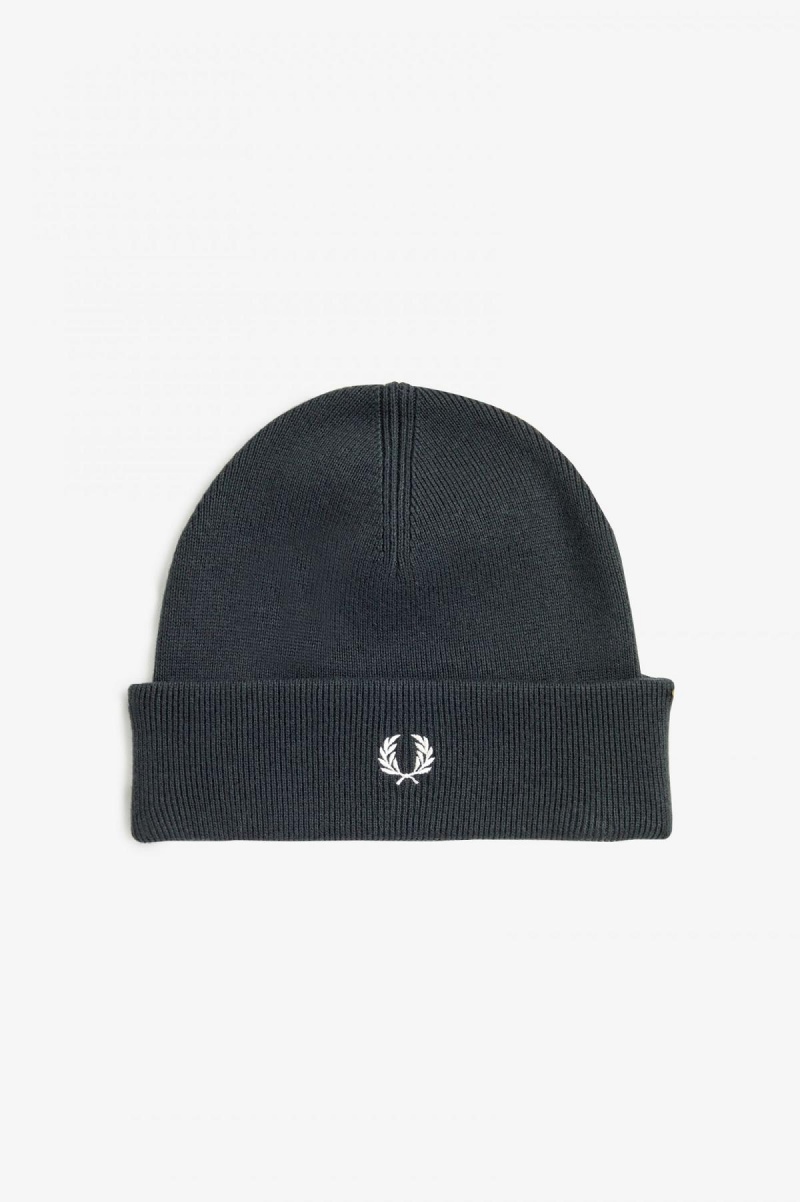 Night Green / Ecru Fred Perry Classic Accessories Beanie | BCASO38596