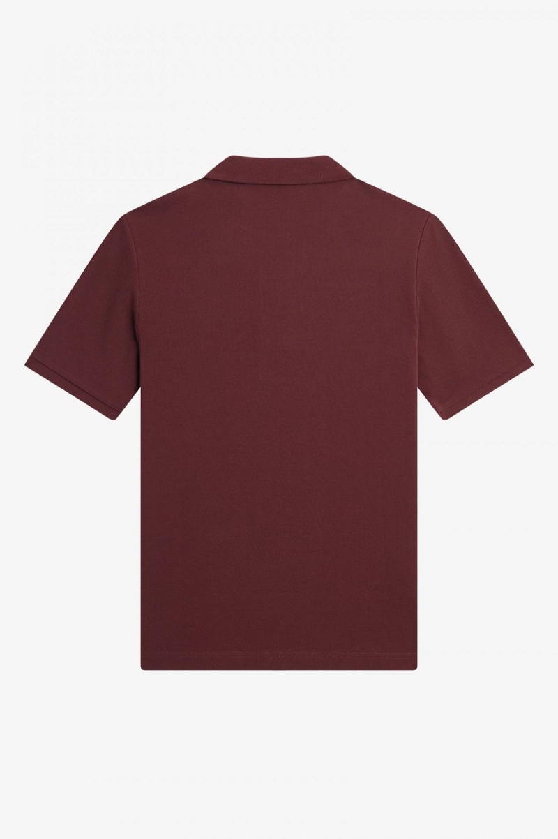 Oxblood / Dusty Rose Pink Fred Perry G6000 Women's Fred Perry Shirt | YCAGT10692