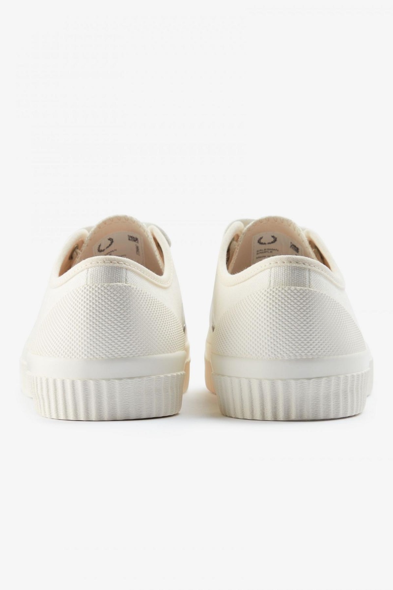 Porcelain / Light Ecru Fred Perry Low Hughes Women's Shoes | GCAUC14580