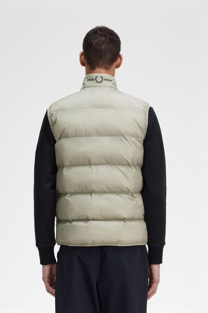 Seagrass Fred Perry Insulated Gilet Men's Coats | LCASX18210