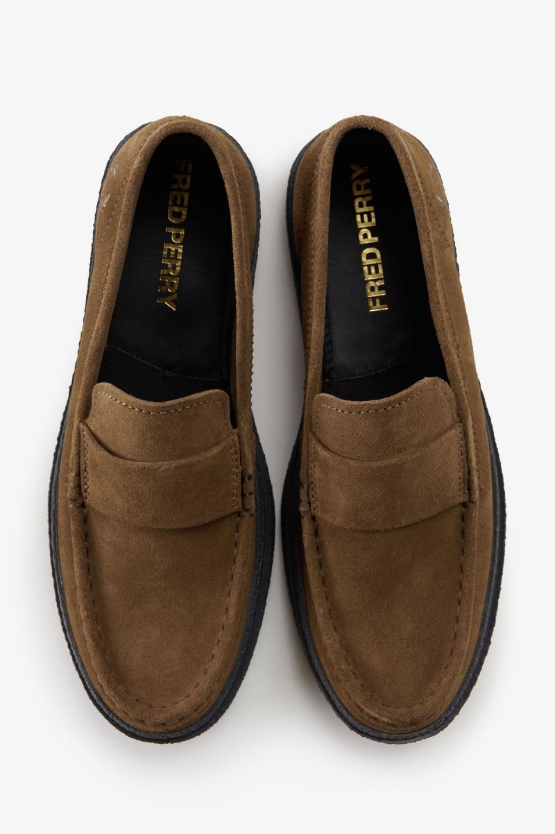 Shaded Stone Fred Perry Dawson Loafer Men's Shoes | LCASX57744