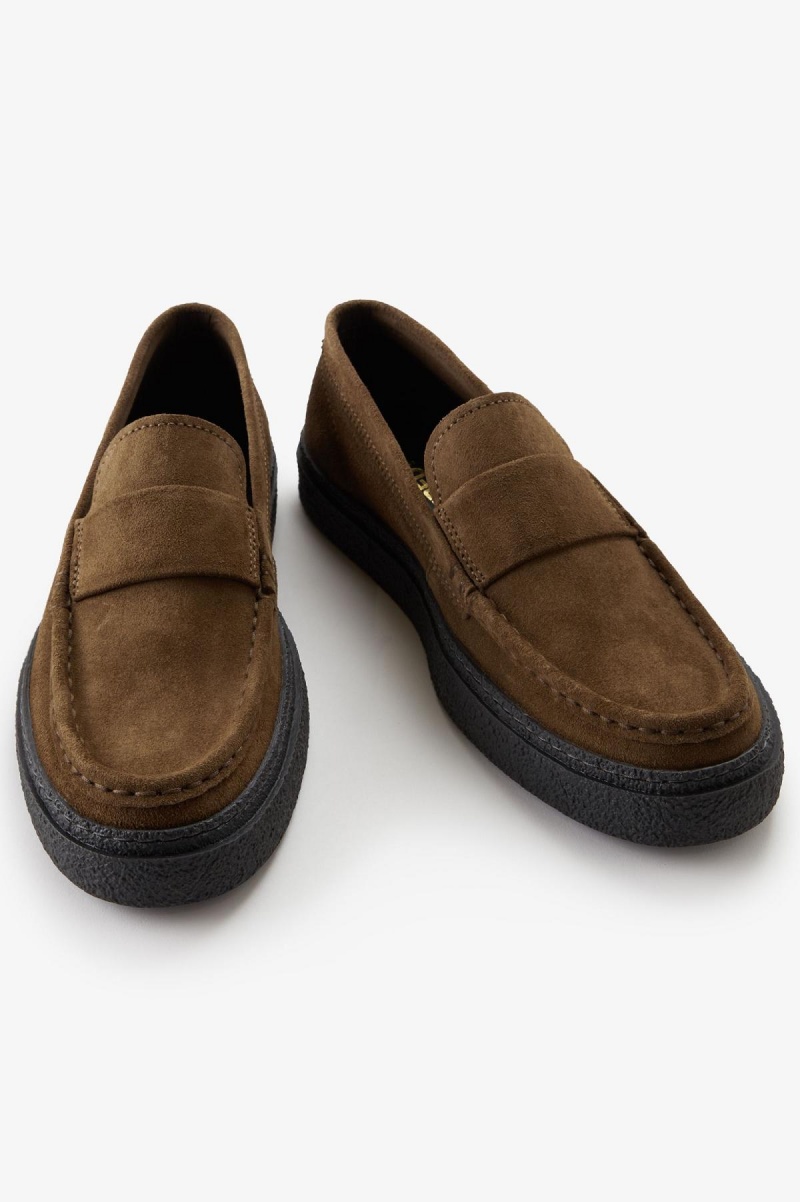 Shaded Stone Fred Perry Dawson Loafer Men's Shoes | LCASX57744