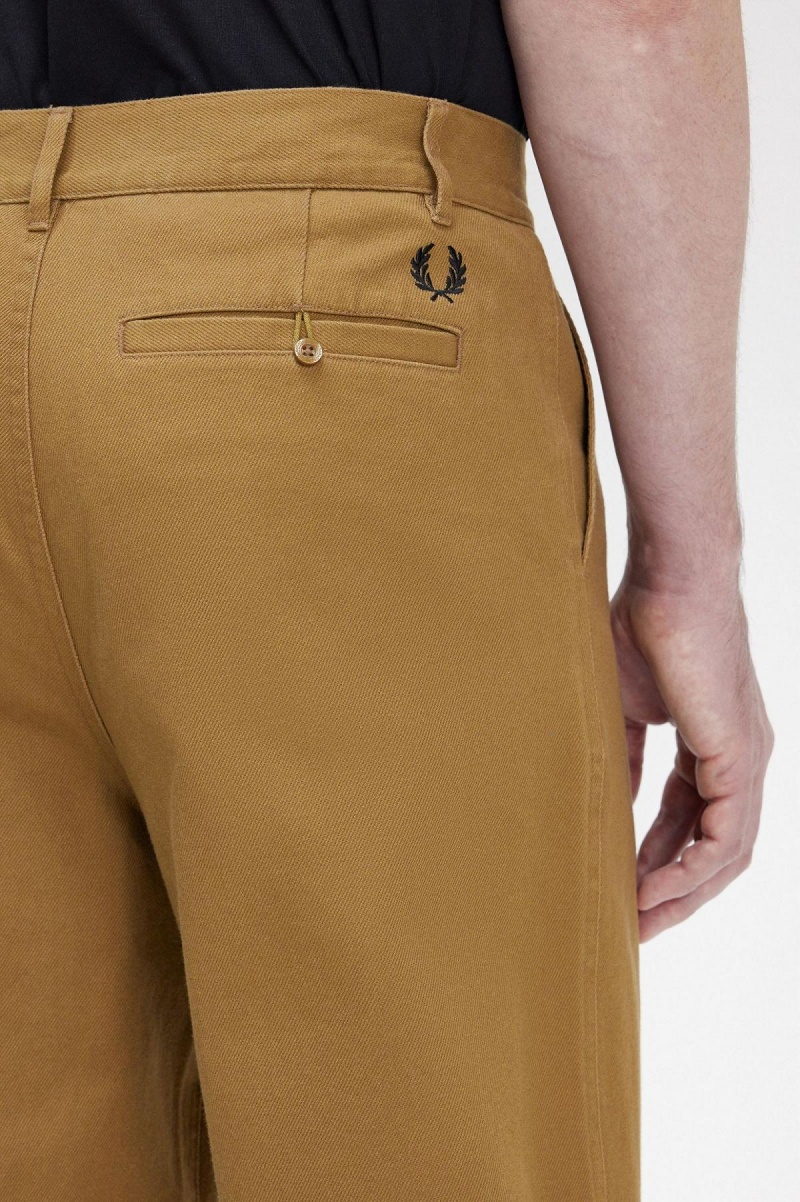 Shaded Stone Fred Perry Straight Leg Trousers Men's Trousers | CAEAH64727