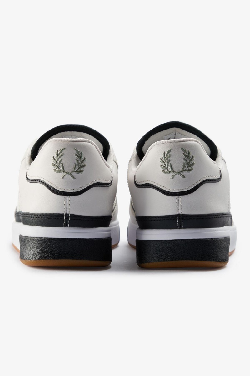 Snow White / Seagrass Fred Perry B300 Men's Shoes | MCAFT43492