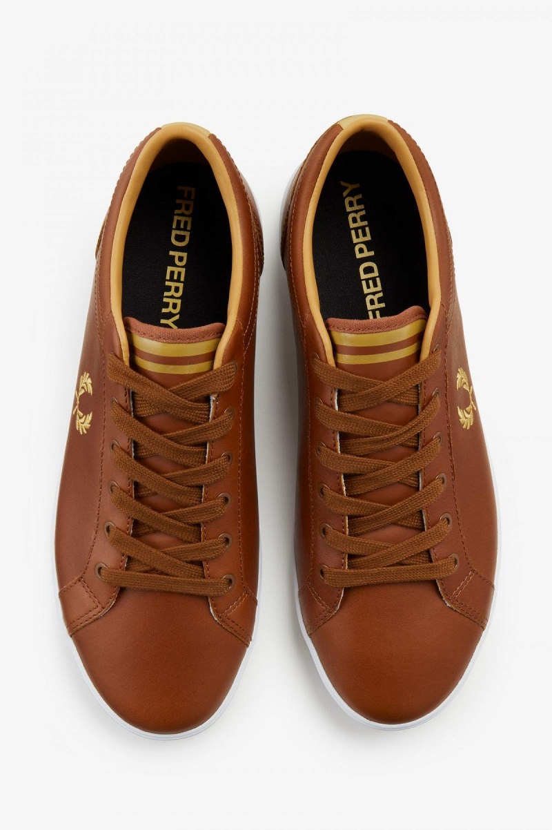 Tan Fred Perry Baseline Men's Shoes | SCANY31641