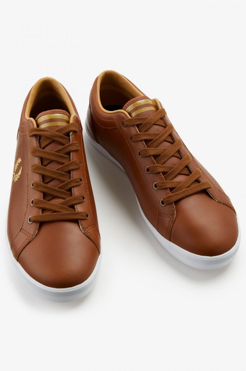 Tan Fred Perry Baseline Men's Shoes | SCANY31641