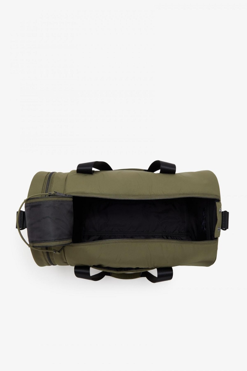 Uniform Green Fred Perry Ripstop Barrel Accessories Bag | CAJKU59306