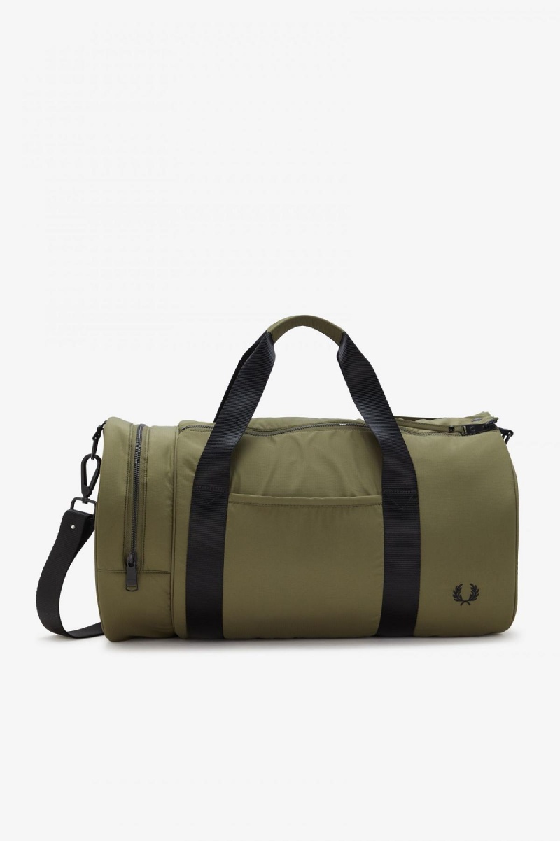 Uniform Green Fred Perry Ripstop Barrel Accessories Bag | CAJKU59306