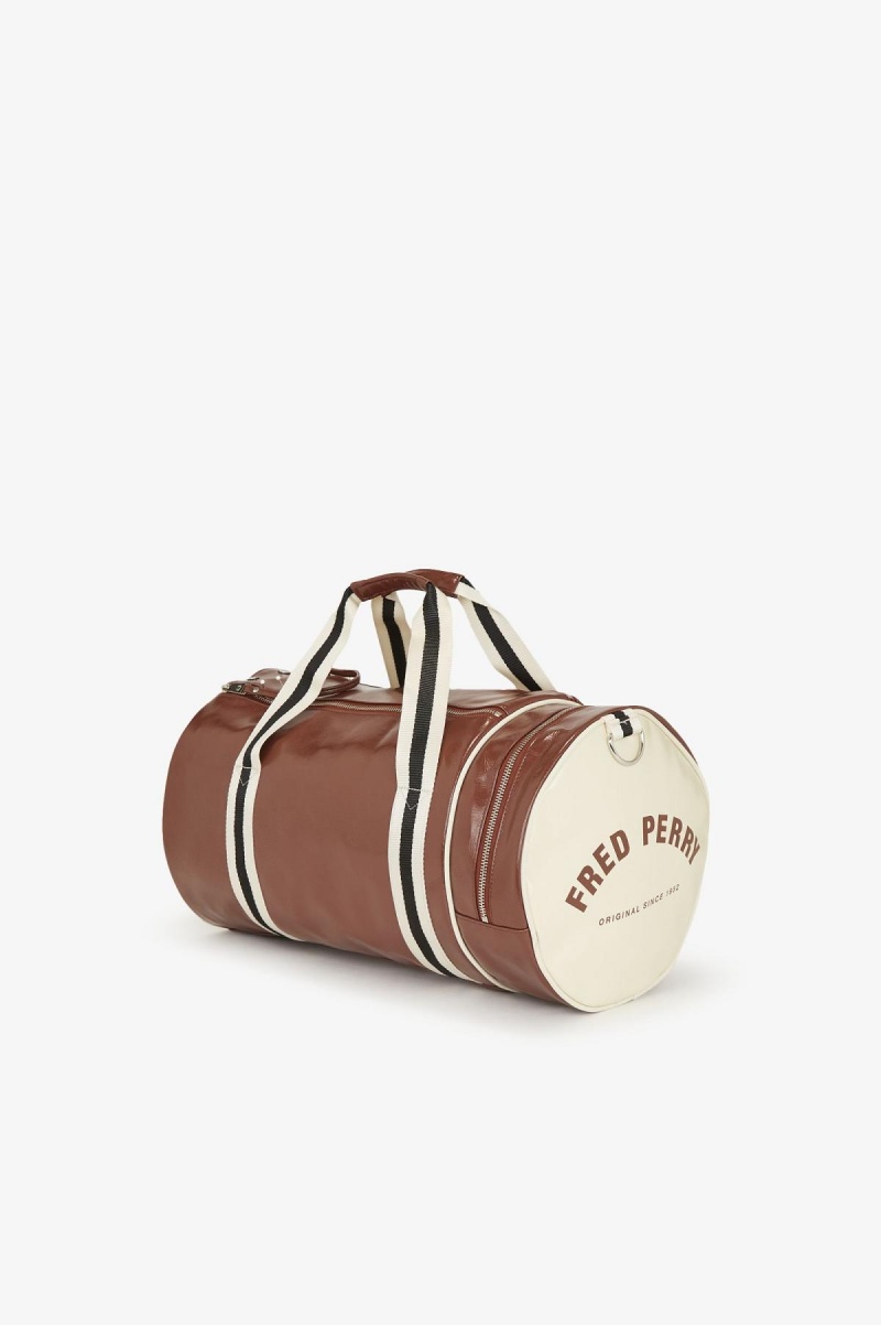 Whisky Brown Fred Perry Classic Barrel Accessories Bag | CAJZR74557