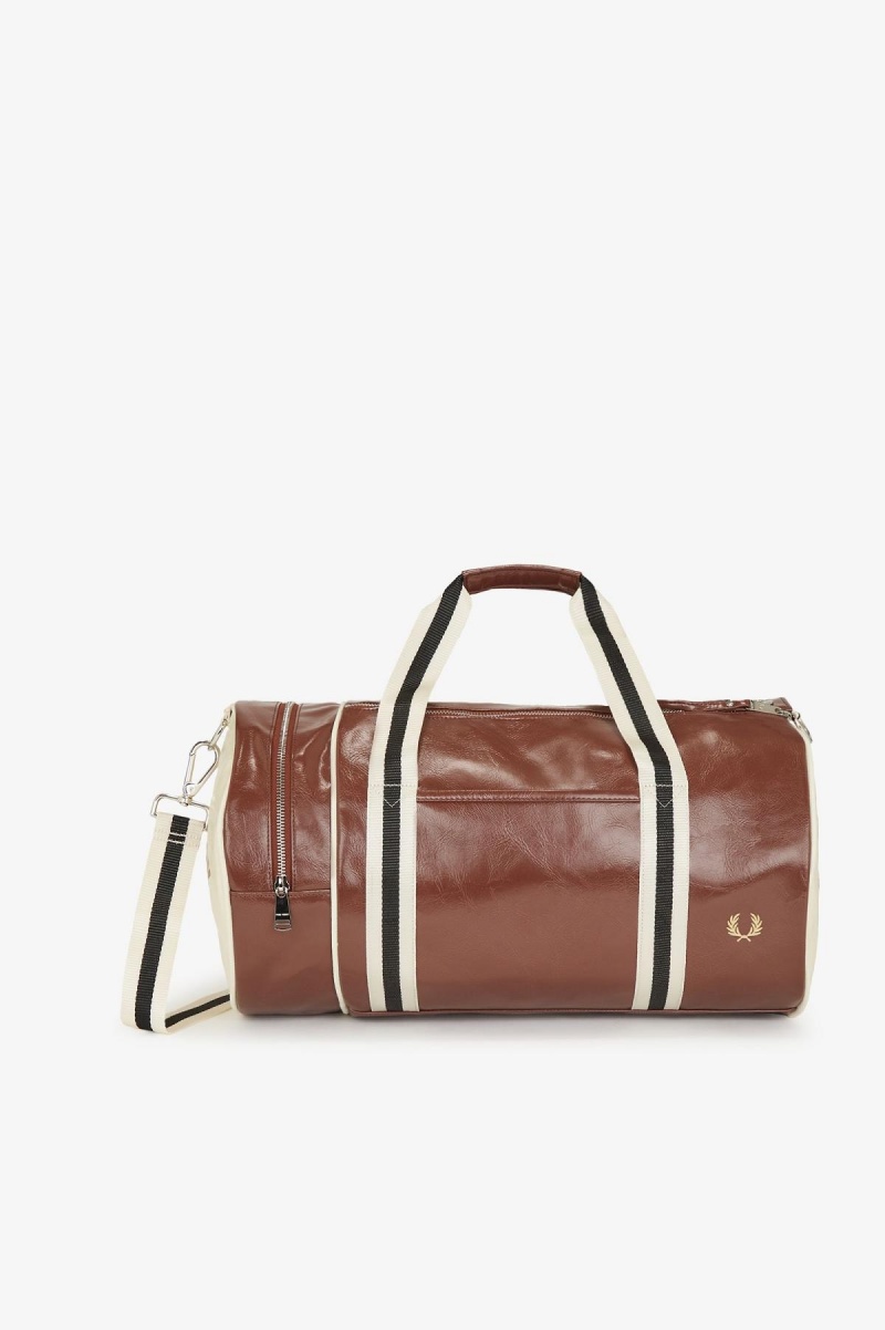 Whisky Brown Fred Perry Classic Barrel Accessories Bag | CAJZR74557