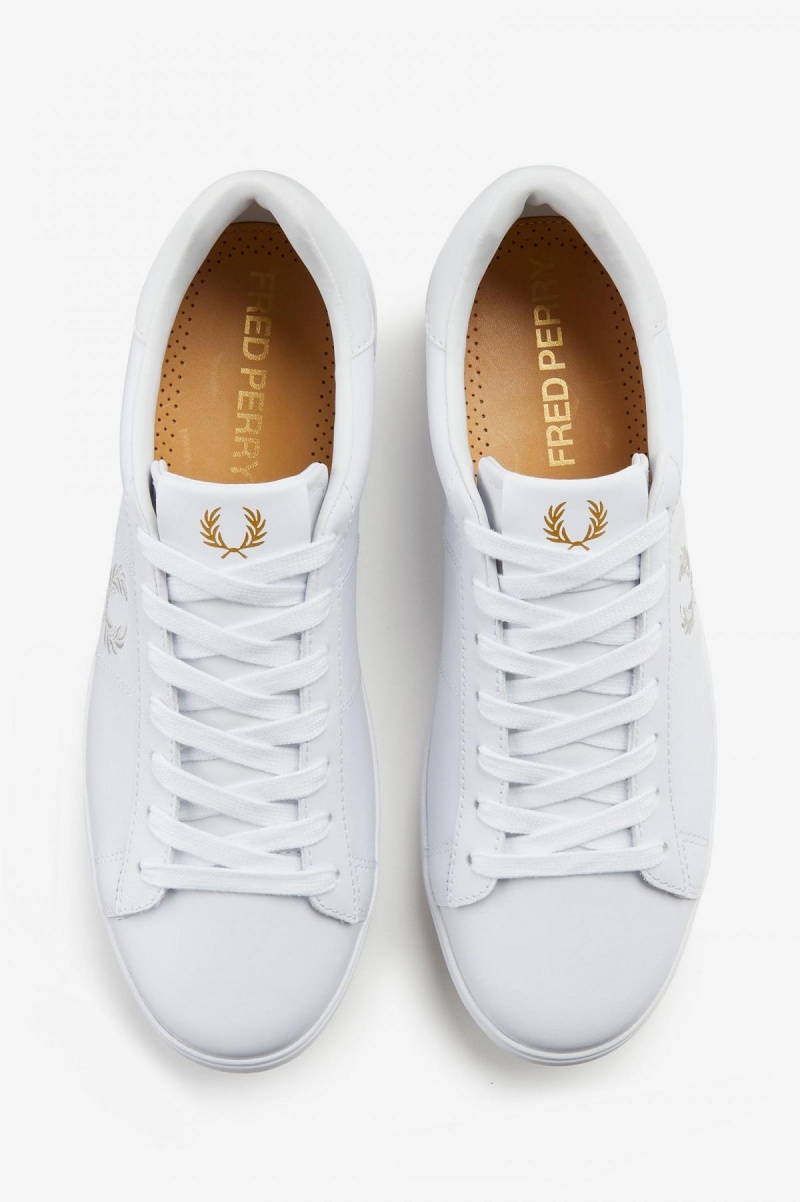 White Fred Perry Spencer Men's Shoes | CAJVR20057