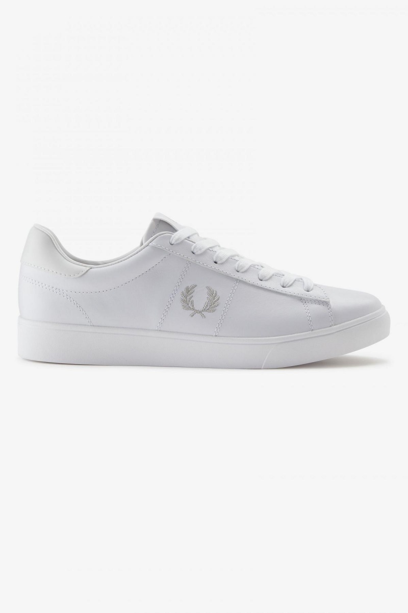 White Fred Perry Spencer Men\'s Shoes | CAJVR20057